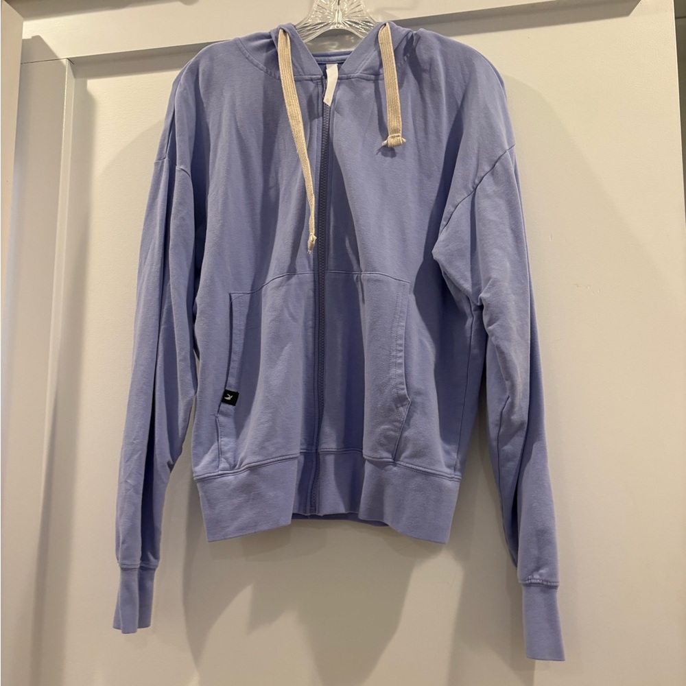 Light Blue Zip-Up Hoodie